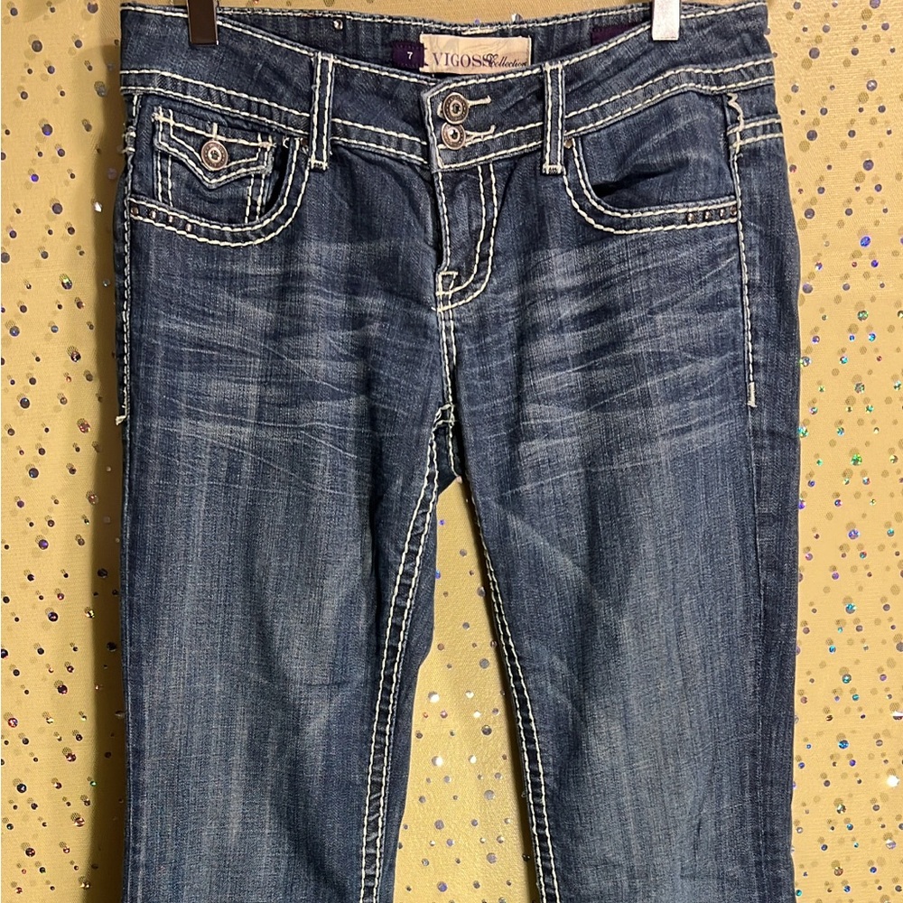 Vigoss Women's Dark Blue Boot Cut Jeans